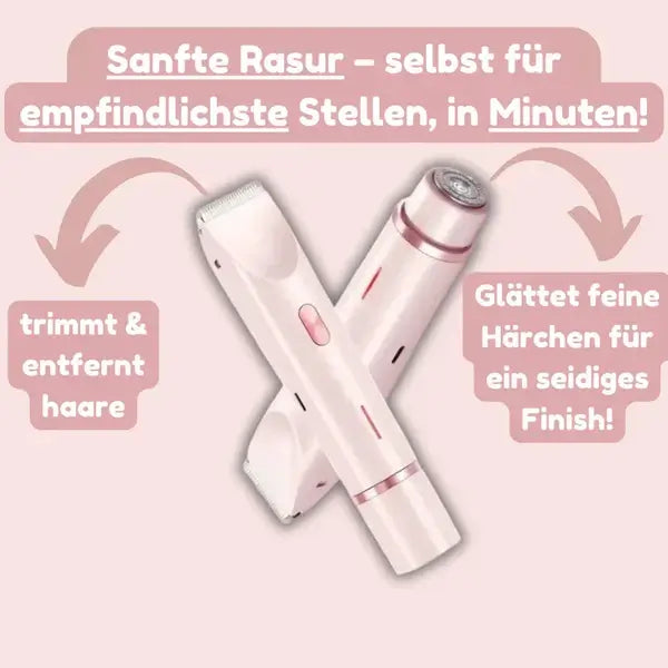 SeidenGlanz™ | Rasoir 2 en 1 pour femmes pour une peau lisse et soignée