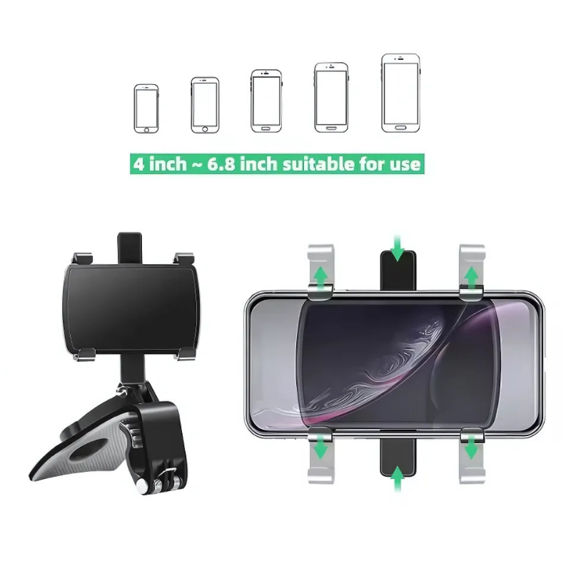 Holder360° PhoneGrip : Support de Téléphone Rotatif avec Prise Compacte Forte