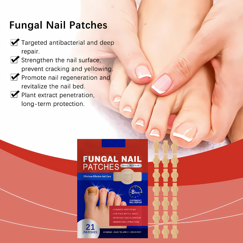 FungalPatch - Patch Antibactérien et Antifongique Pour Les Ongles