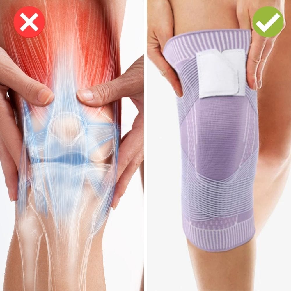 Genouillère 1+1 Gratuit | KneeRelief™ Support de Genou Compression pour Quotidien & Sport | Stabilisation & Confort Élastique du Genou