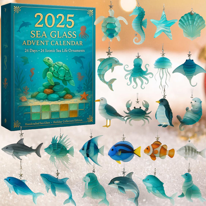 Calendrier de l'Avent ShellSpark 2025 | Découvrez des surprises quotidiennes avec des trésors artistiques en verre marin écologiques !