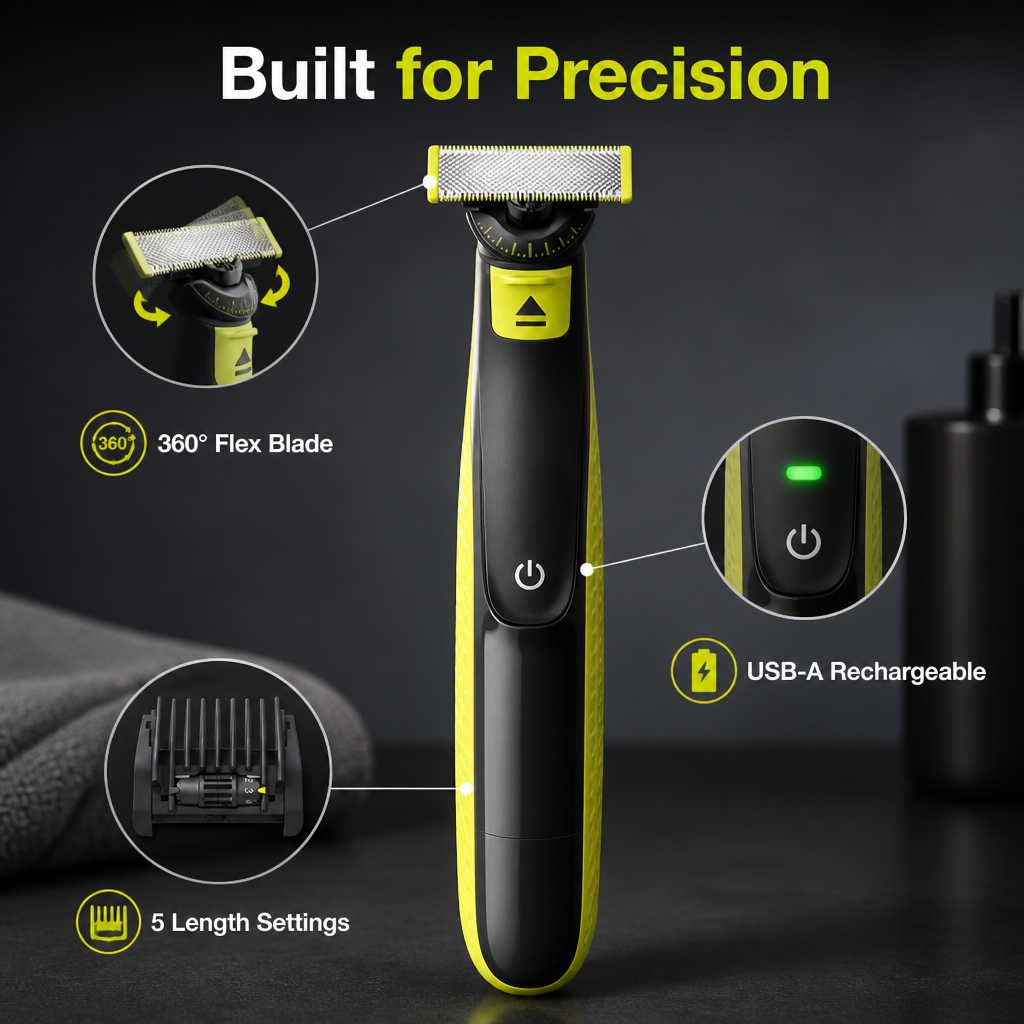 BladeContour™ — Glissez à travers le toilettage avec une précision sans effort et sans danger pour la peau