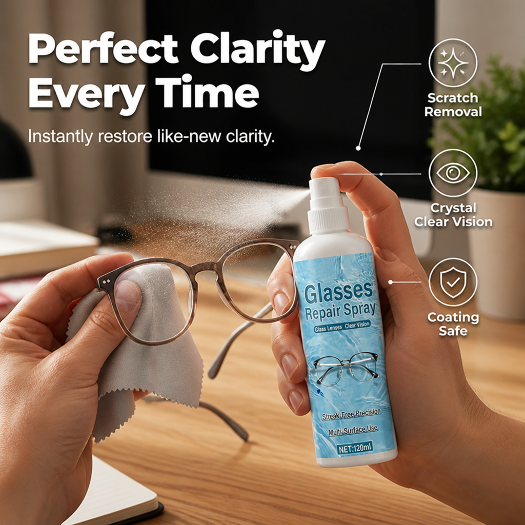 ClarityMist™ — Révélez instantanément une vision cristalline, sans rayures, qui impressionne à chaque fois