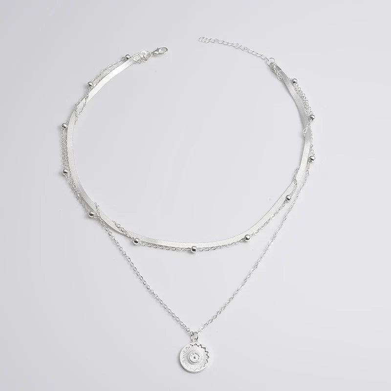 Collier triple en argent