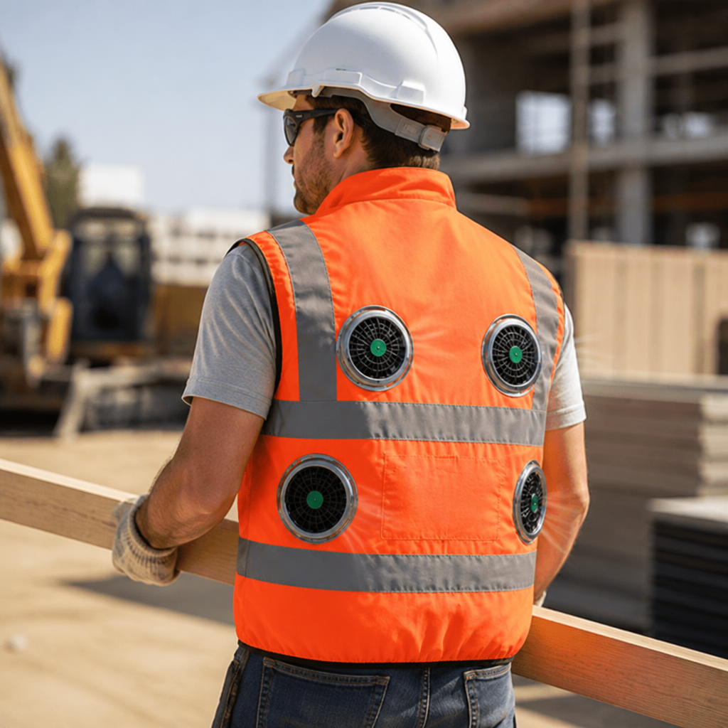 Gilet de Refroidissement Léger et Respirant avec Ventilateur Intégré