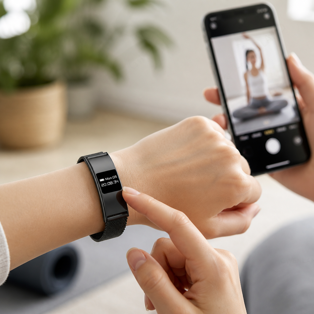 Bracelet de Fitness Étanche IPX8 en Alliage de Zinc
