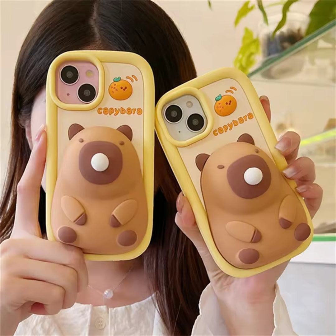 Coque de téléphone Capybara - Design mignon de Capybara avec bulles