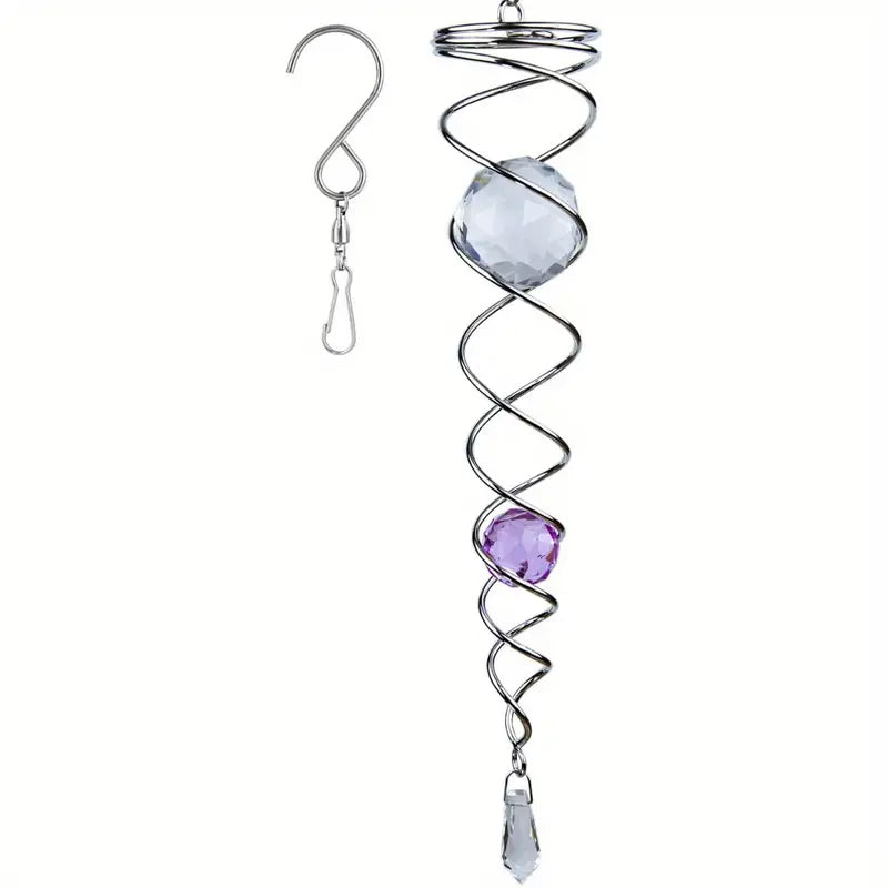 1+1 GRATUIT | CrystalTwister - Spirale Métallique en Cristal Mobile