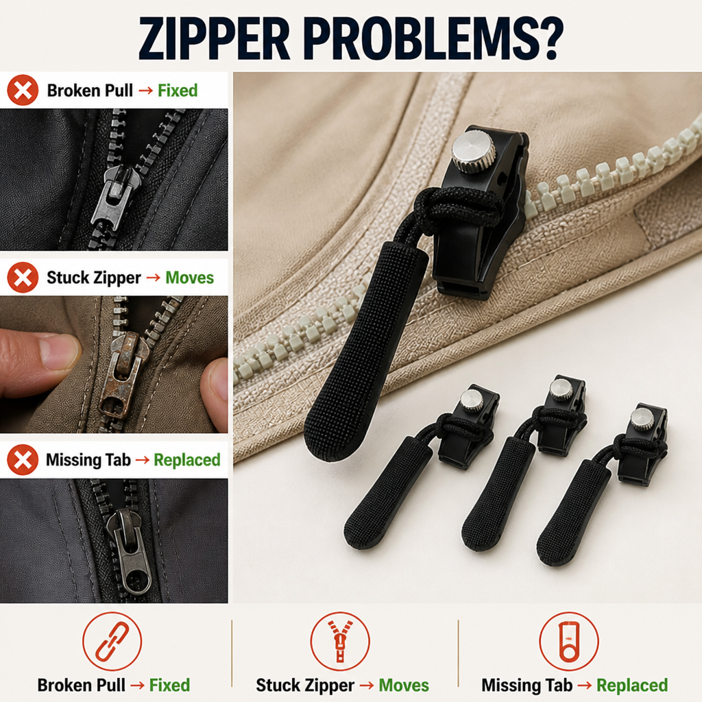 15PCS ZipRenew™ — Réparez Instantanément les Fermetures Éclair et Gardez Votre Équipement Préféré en Mouvement