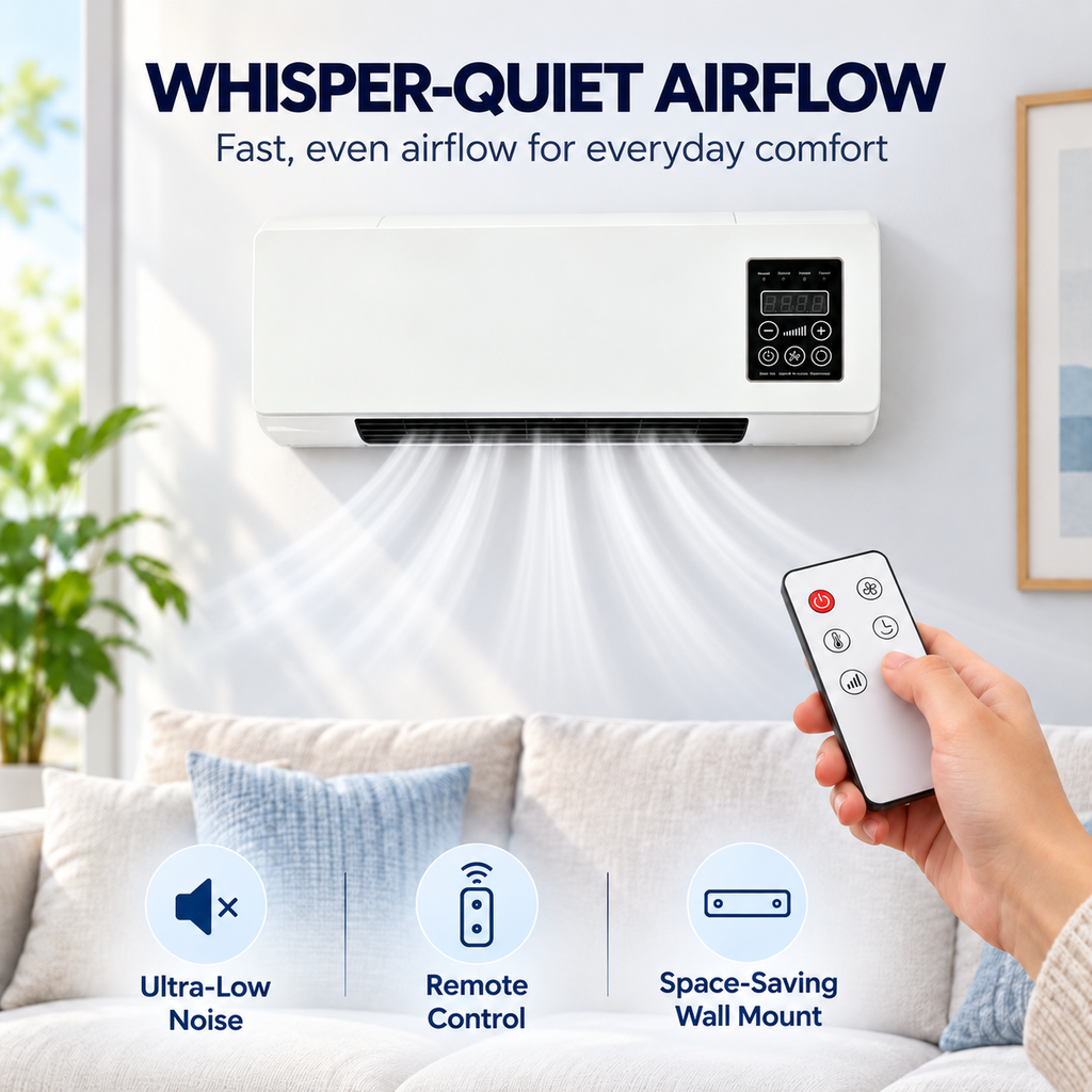 Wandairco & Chauffage 2-en-1 – Climatisation Murale avec Télécommande