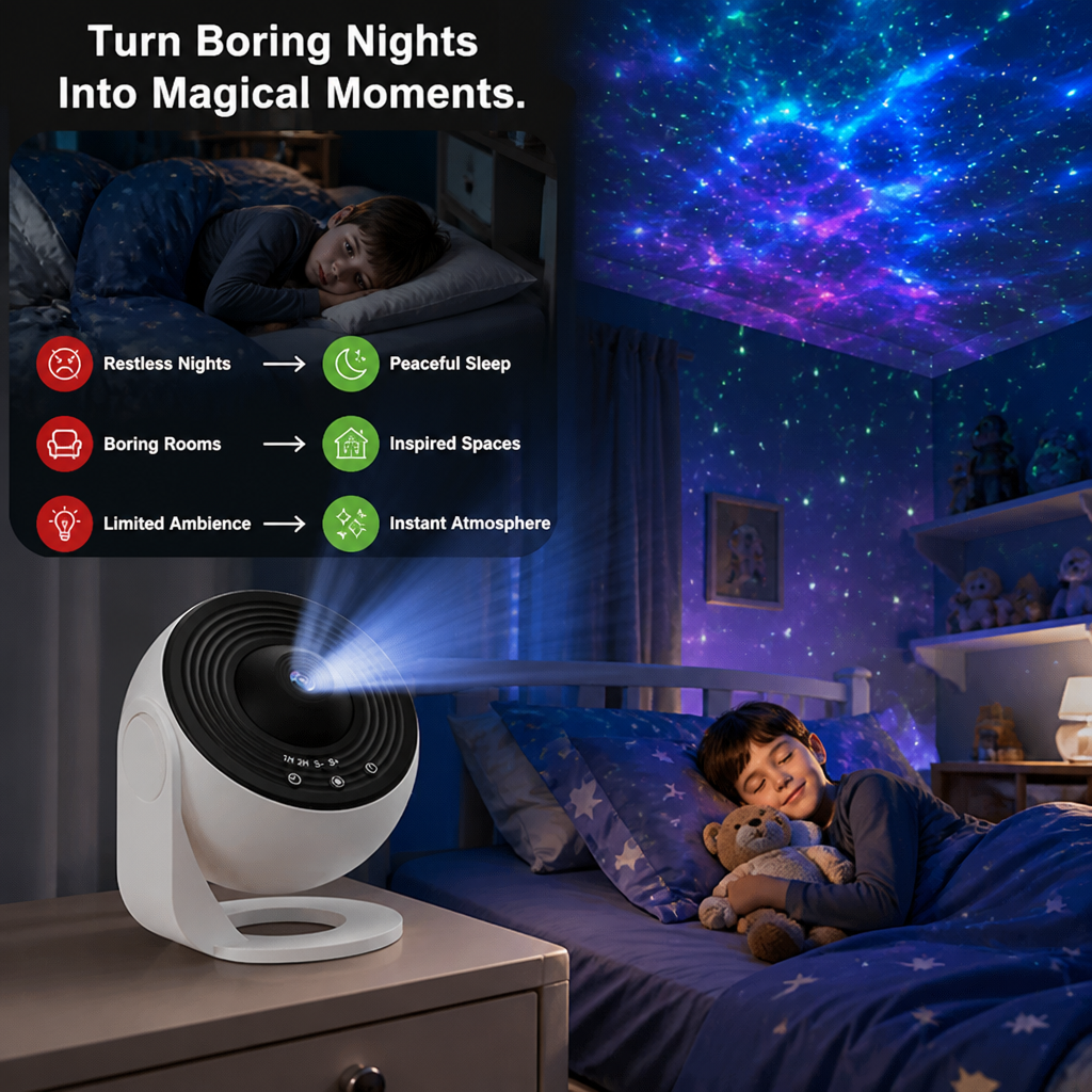 CelestiLux™ — Transformez n'importe quelle pièce en un magnifique refuge cosmique dont vous ne voudrez jamais partir