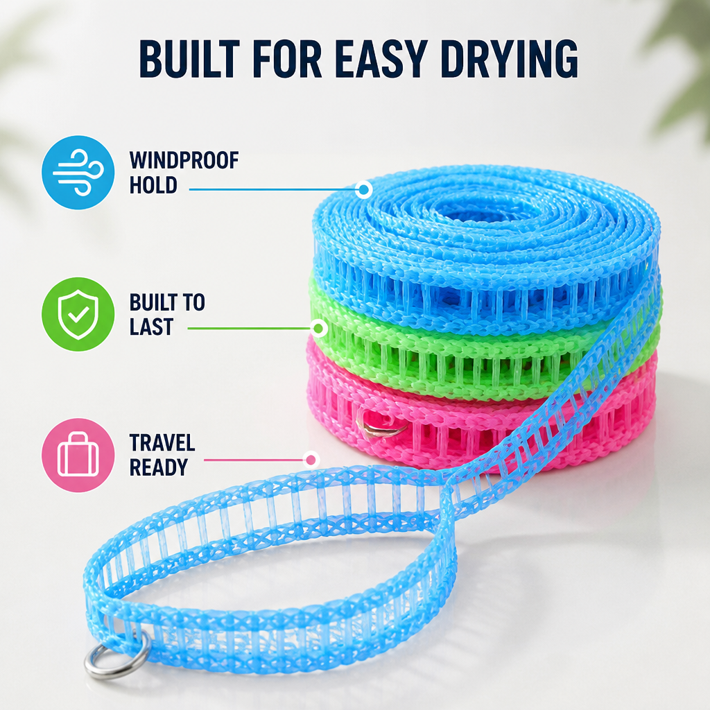BreezLock™ — Gardez Vos Vêtements Parfaitement Sécurisés et Secs N'importe Où, N'importe Quand