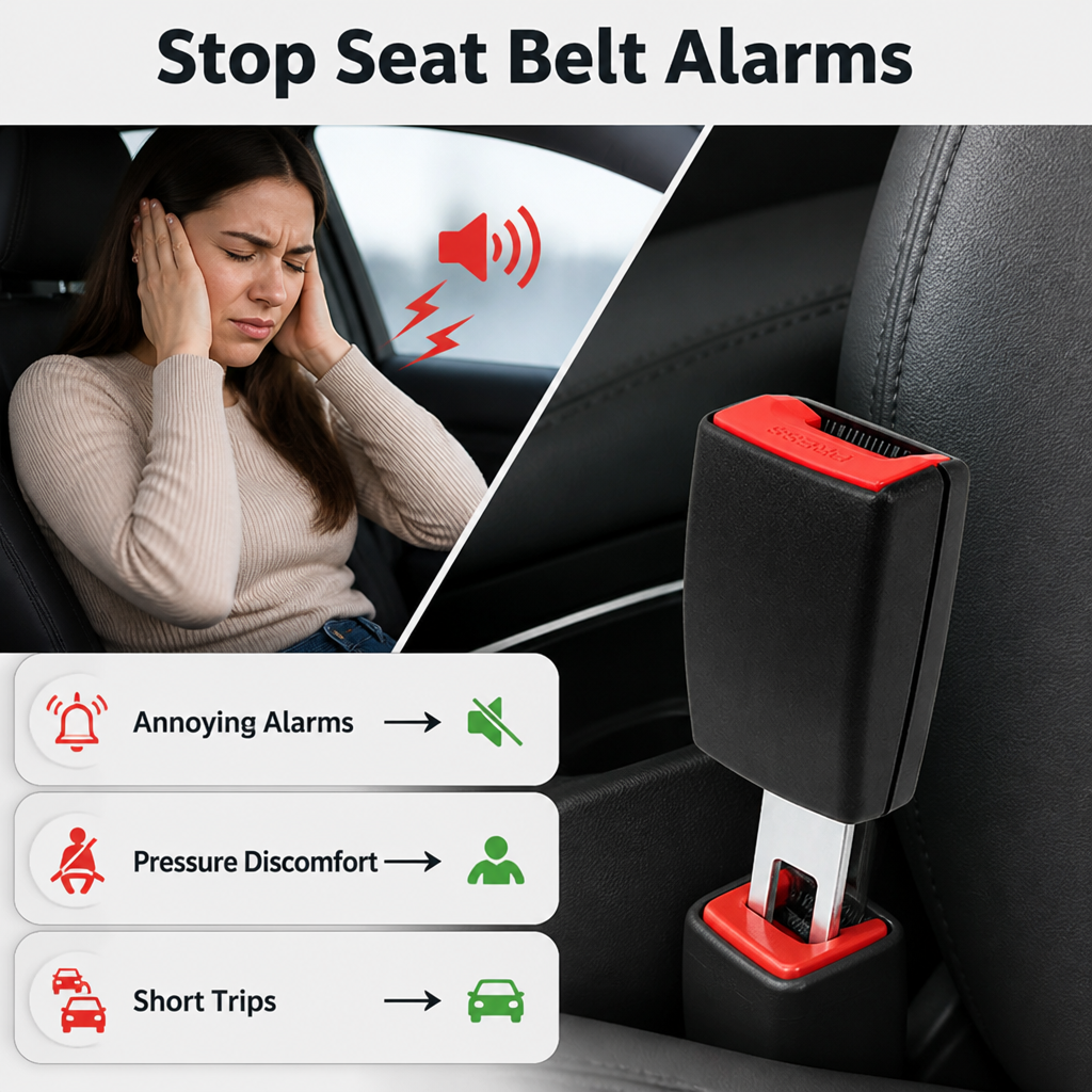 DriveEase™ — Silencez les alarmes de ceinture de sécurité et conduisez avec un confort inégalé