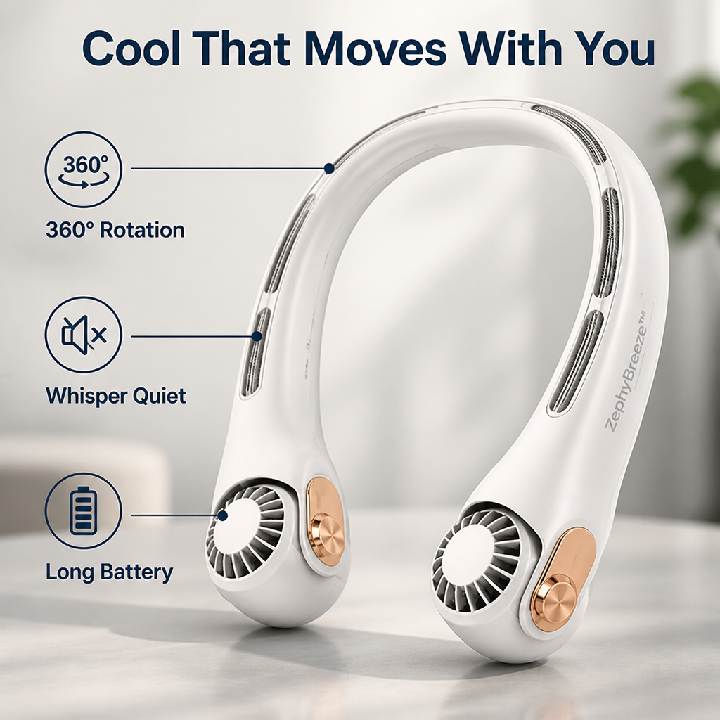Airevyn™ — Propre Instant, Fraîcheur Silencieuse Qui Suit Chaque Votre Mouvement