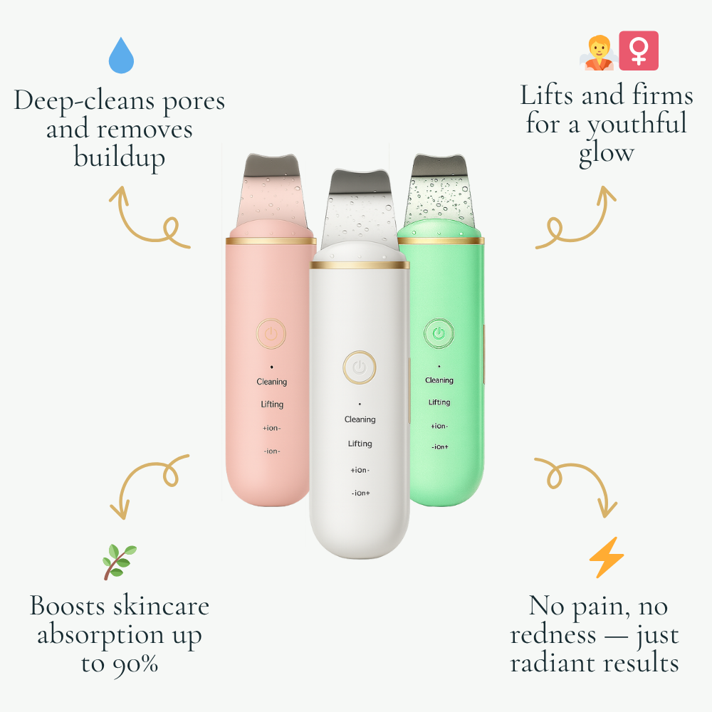 SkinPulse™ - Nettoyage Ultrasonique Professionnel de la Peau