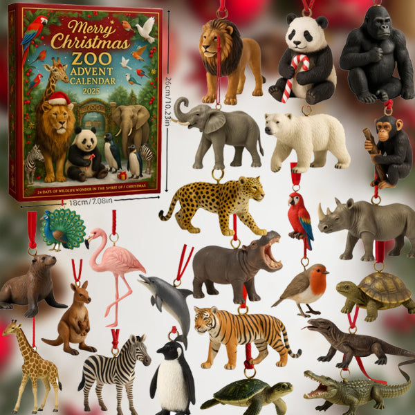 ZooYule | Joyeux Noël Zoo Calendrier de l'Avent 2025 Compte à Rebours Festif