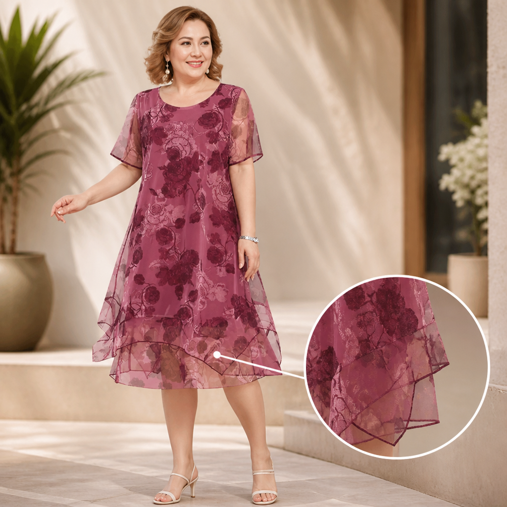 Robe Imprimée Légère Avaelia™ — Élégance Effortless Qui Vous Accompagne Toute La Journée