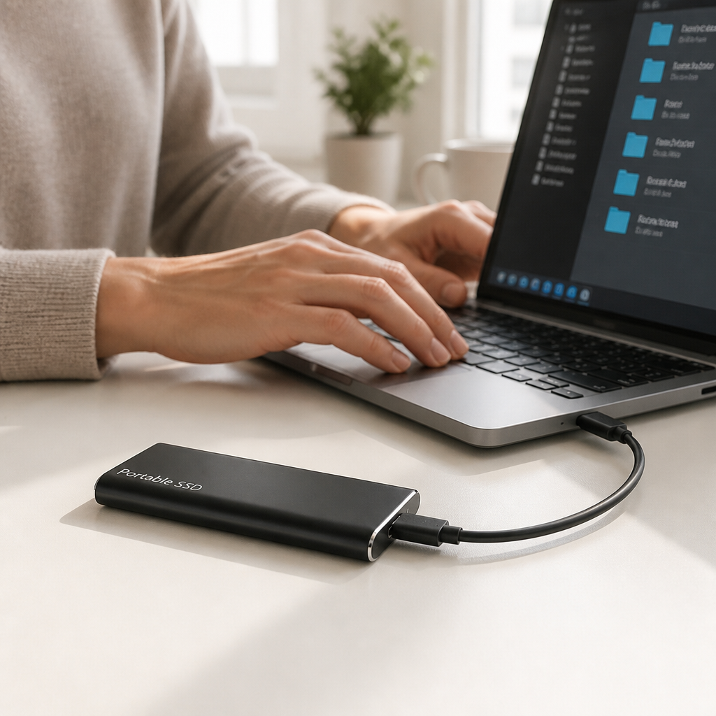Disque dur externe portable 4 To USB-C (compatible PC et Mac)