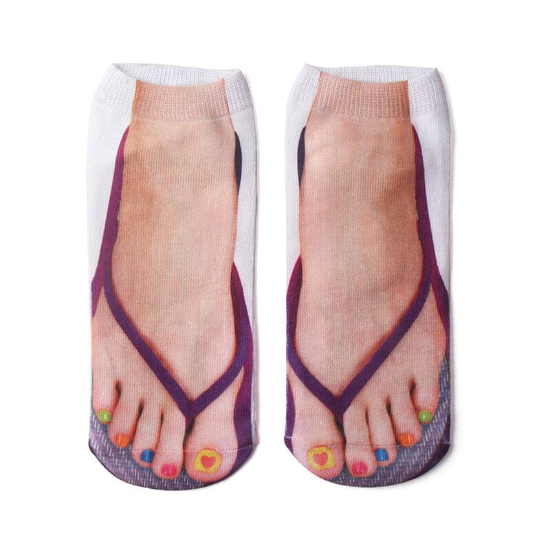 Chaussettes Imprimées Manucure Super Confortables
