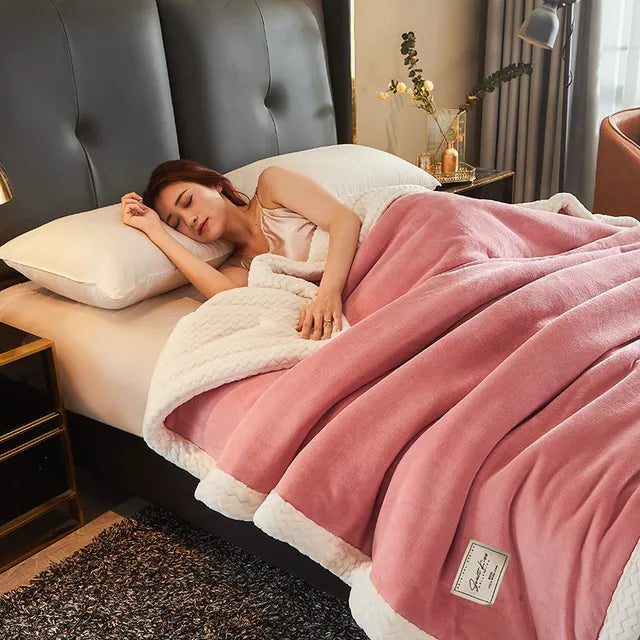 Couverture en Fleece Extra Douce pour Canapé et Lit – Plaid Chaud pour l'Automne et l'Hiver