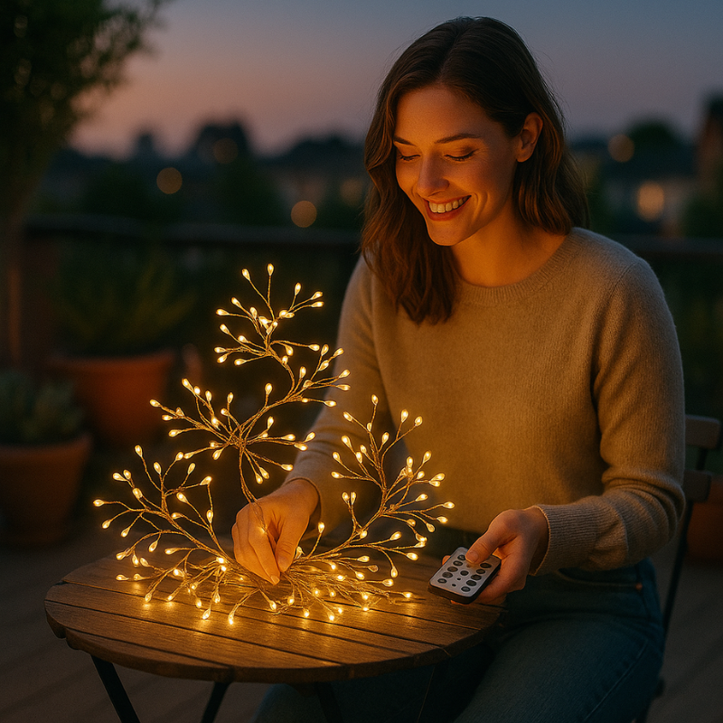 FlexiGlow | Lumières LED en fil de cuivre – Transformez n'importe quel espace avec magie ✨