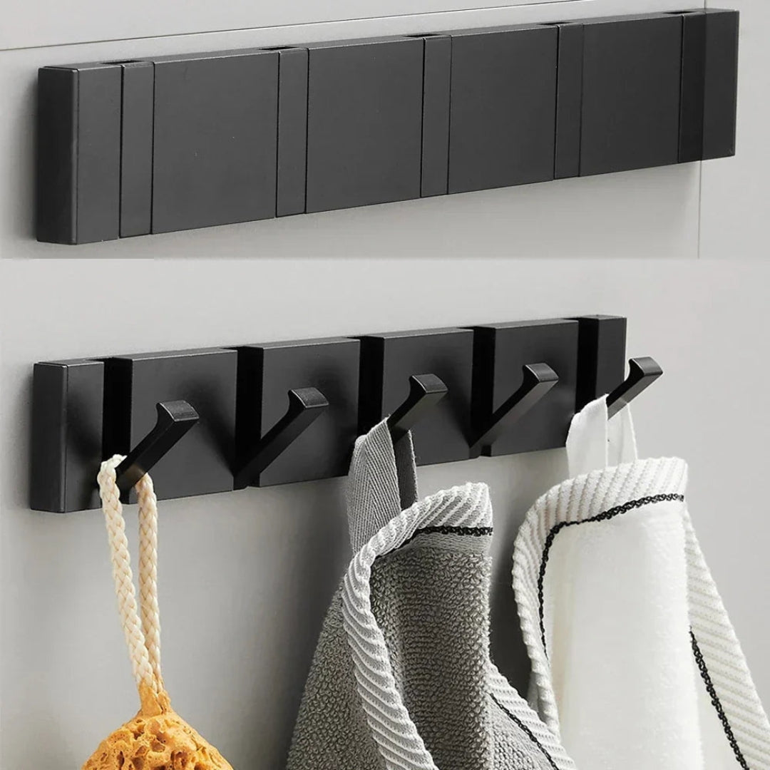 MYHOME® - Porte-manteau avec crochets extensibles en acier inoxydable