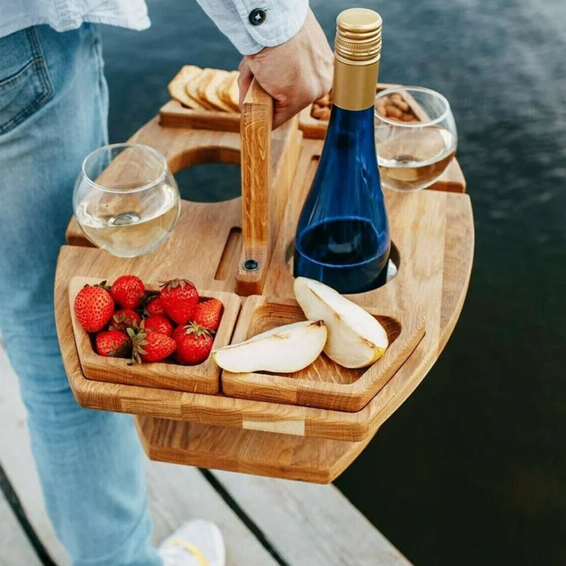 Table de pique-nique en bois portable – WineNest