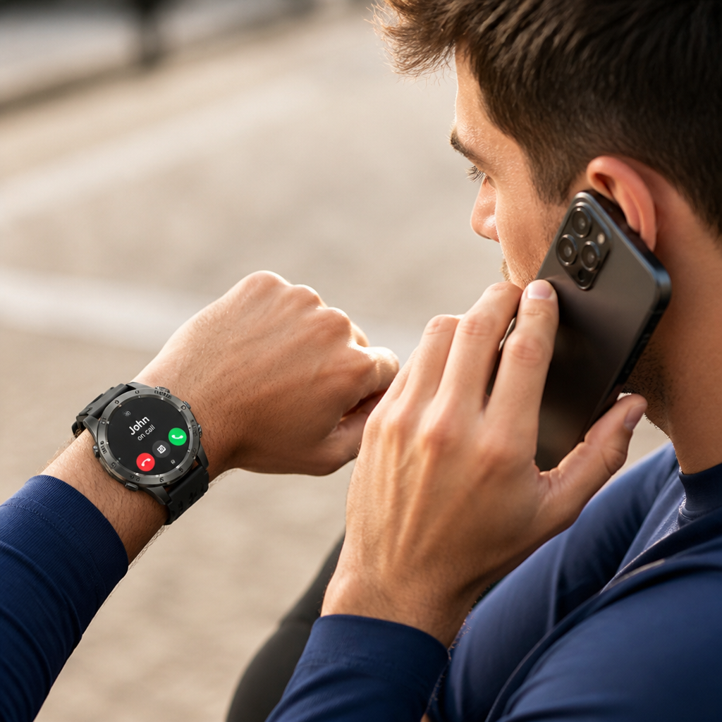Montre intelligente étanche avec appel Bluetooth de 1,53 pouces HD