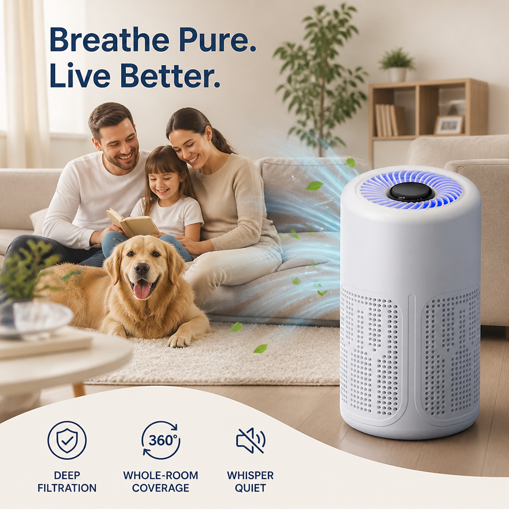 AirPureva™ — Transformez Votre Maison en un Sanctuaire d'Air Pur et Respirable