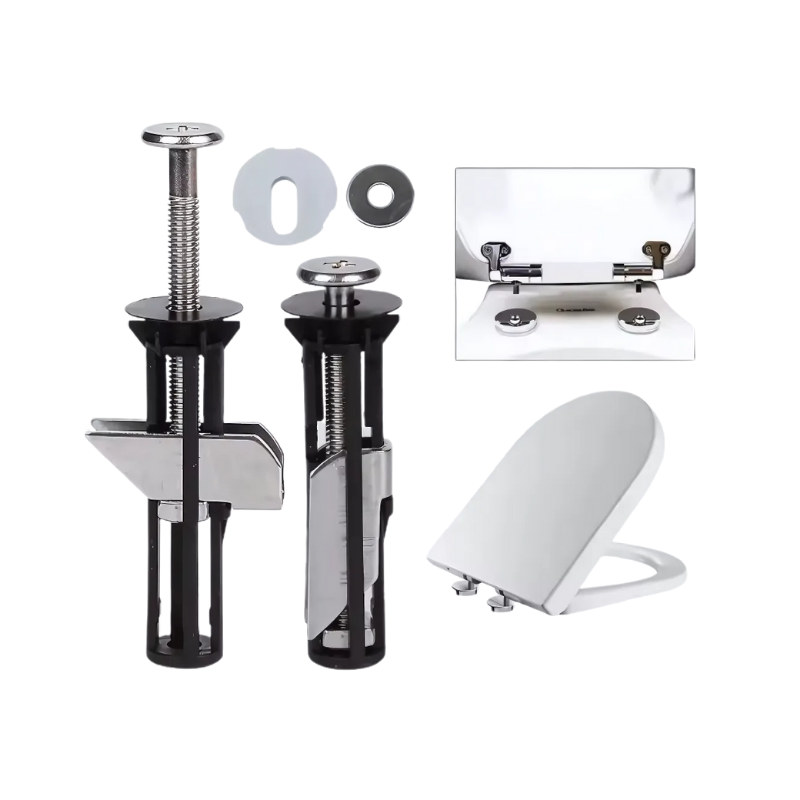 Globetrek° ToiletBolt 1+1 Set GRATUIT : Kit de Verrouillage de Toilette et Ensemble de Vis
