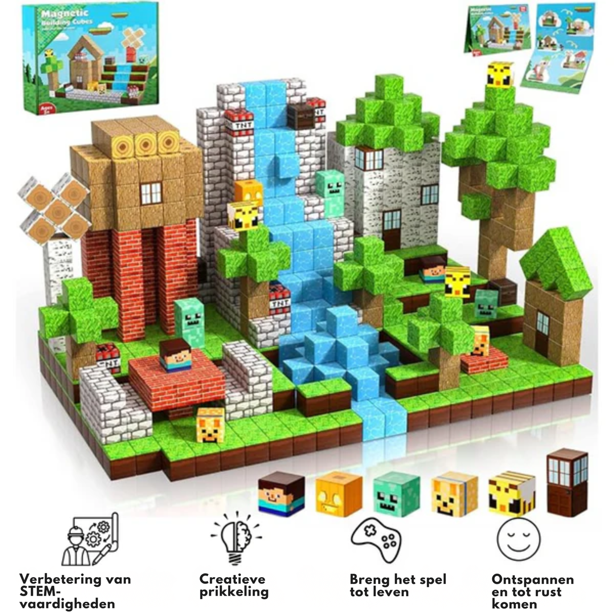 MineBlocks - Ensemble de construction magnétique Minecraft
