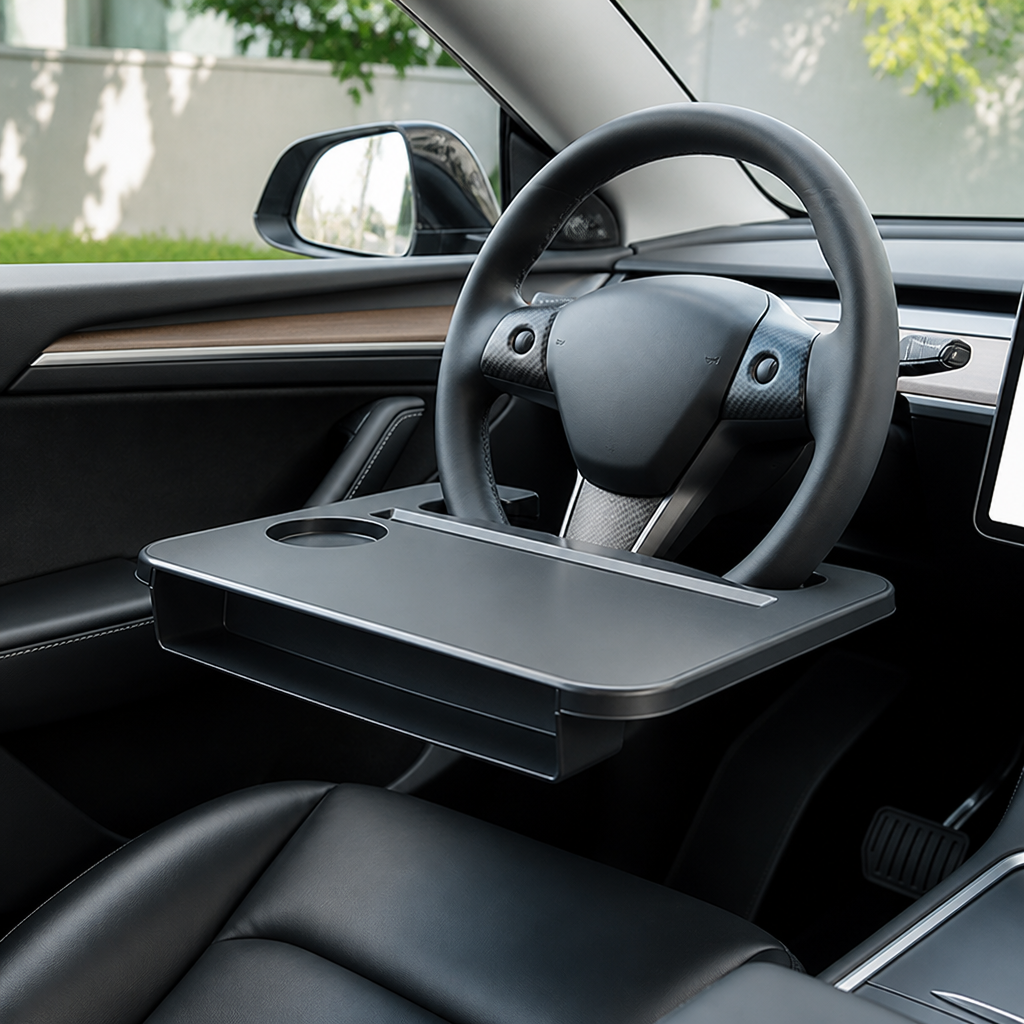 AeroTray™ — Débloquez instantanément plus d'espace pour travailler, manger et vous détendre dans votre Tesla