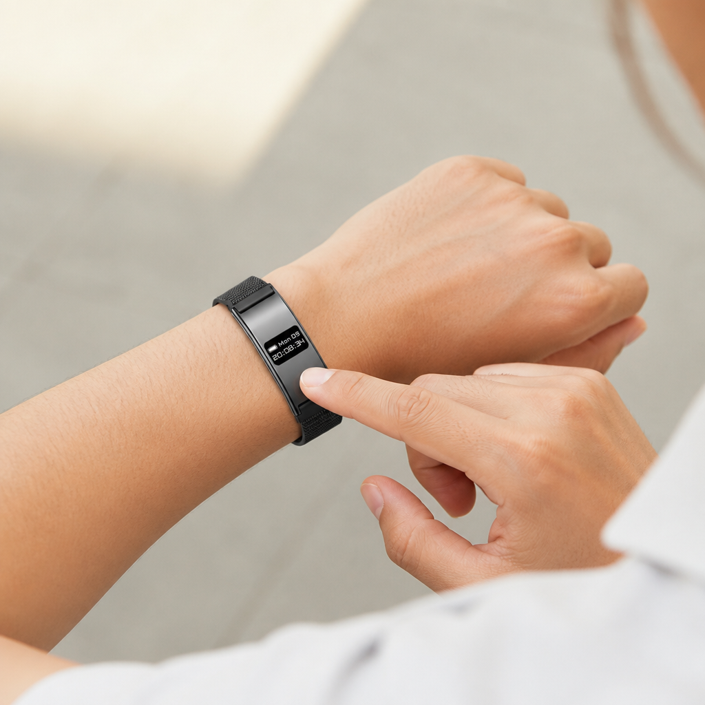 Montre intelligente ultra-fine étanche IPX8 avec suivi de fitness