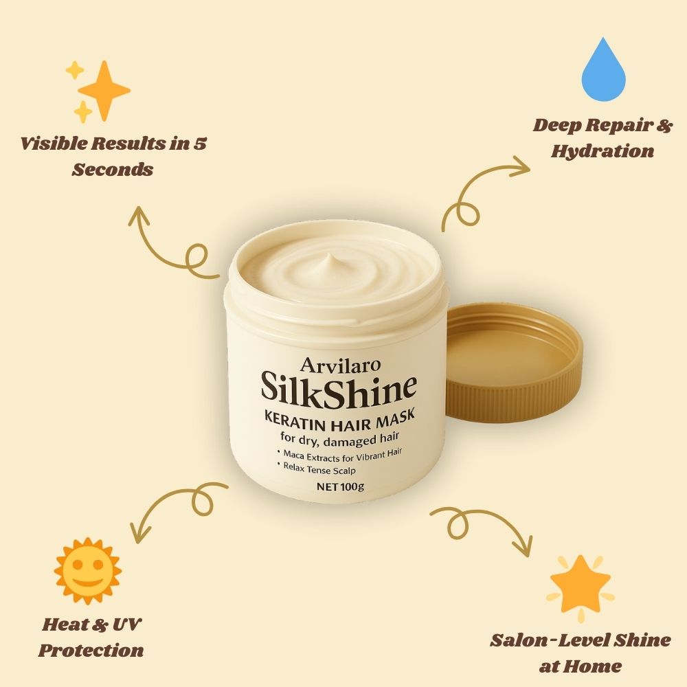SilkShine Hair Elixir – Masque Capillaire Magique à la Kératine | Achetez 1, Obtenez 1 GRATUIT