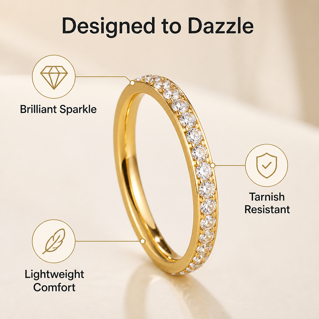 Bague Cristaluxe™ — Éveillez la confiance avec chaque éclat éblouissant