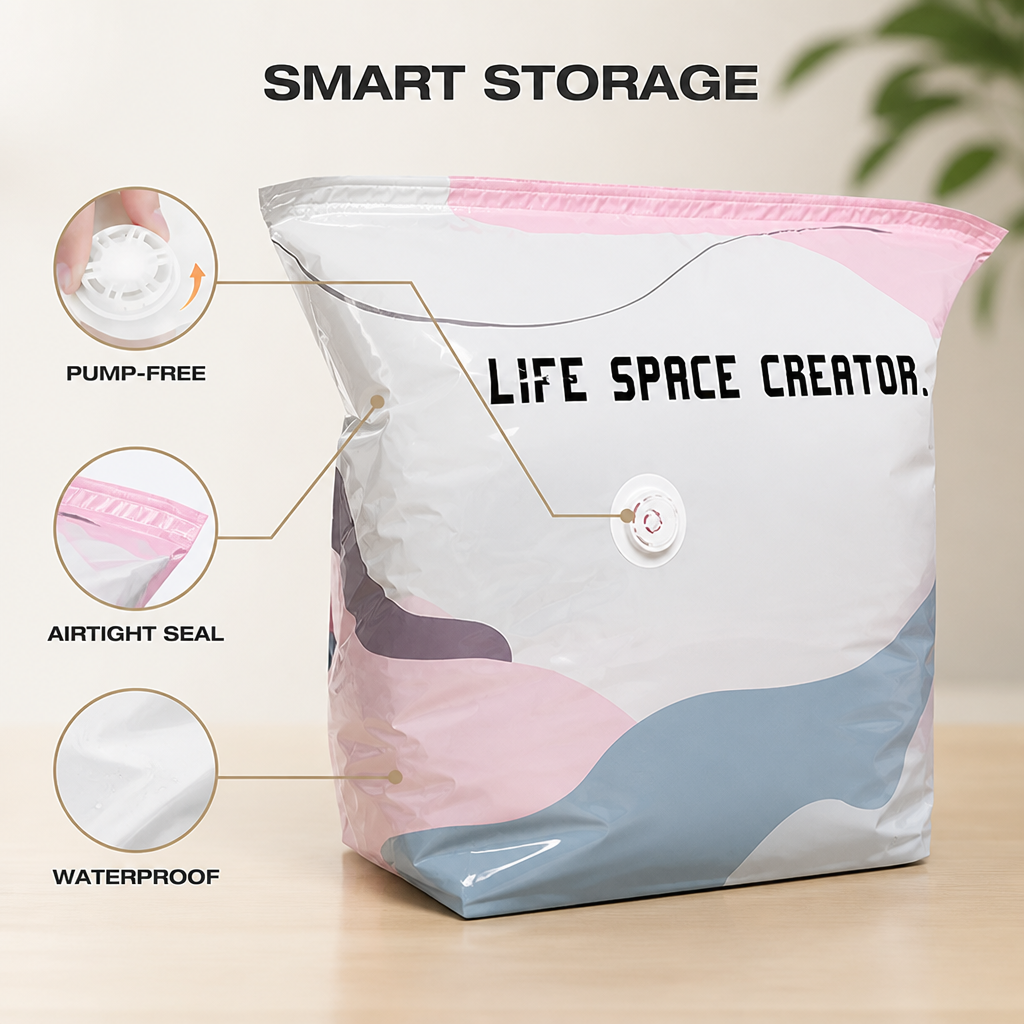 AirSqueeze™ — Réduisez Instantanément le Désordre et Libérez de l'Espace Que Vous Ne Saviez Pas Avoir