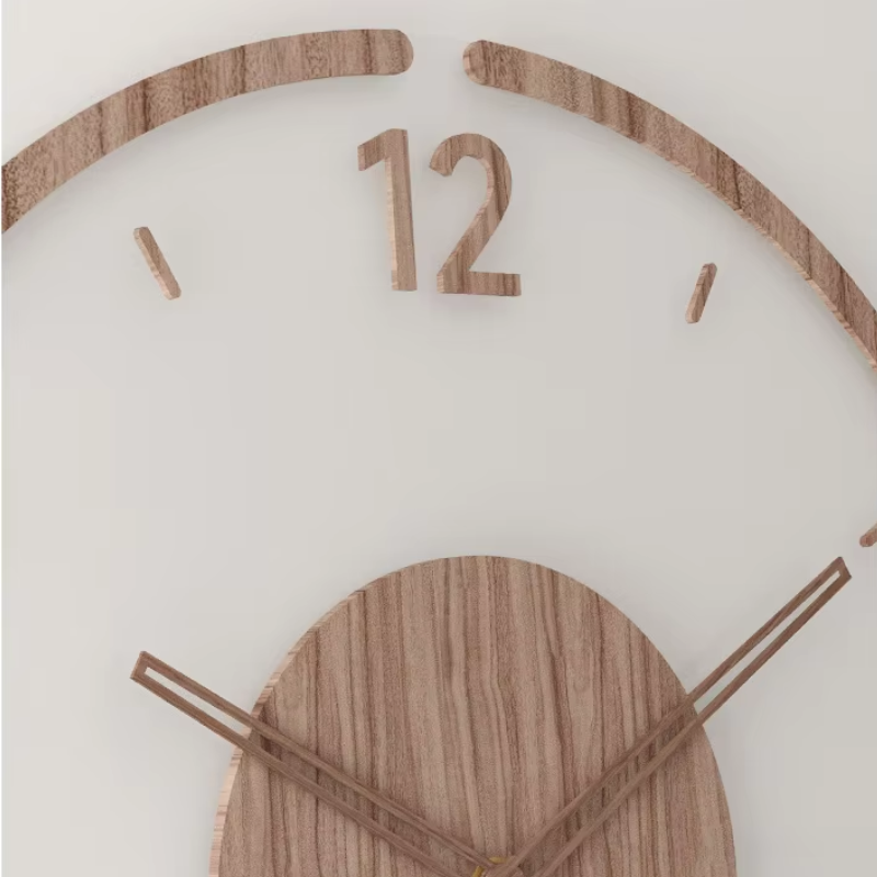 Skanto | Horloge murale moderne en bois – Design minimaliste et élégant pour le salon