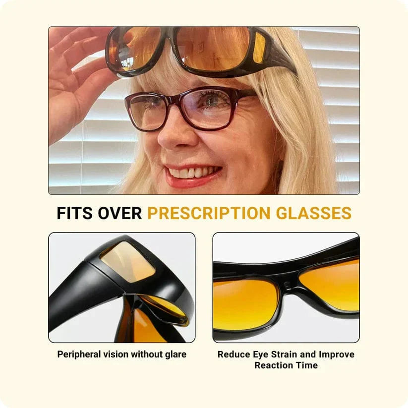 Lunettes de Phare - Lunettes de Conduite de Nuit pour une Vision Sans Éblouissement
