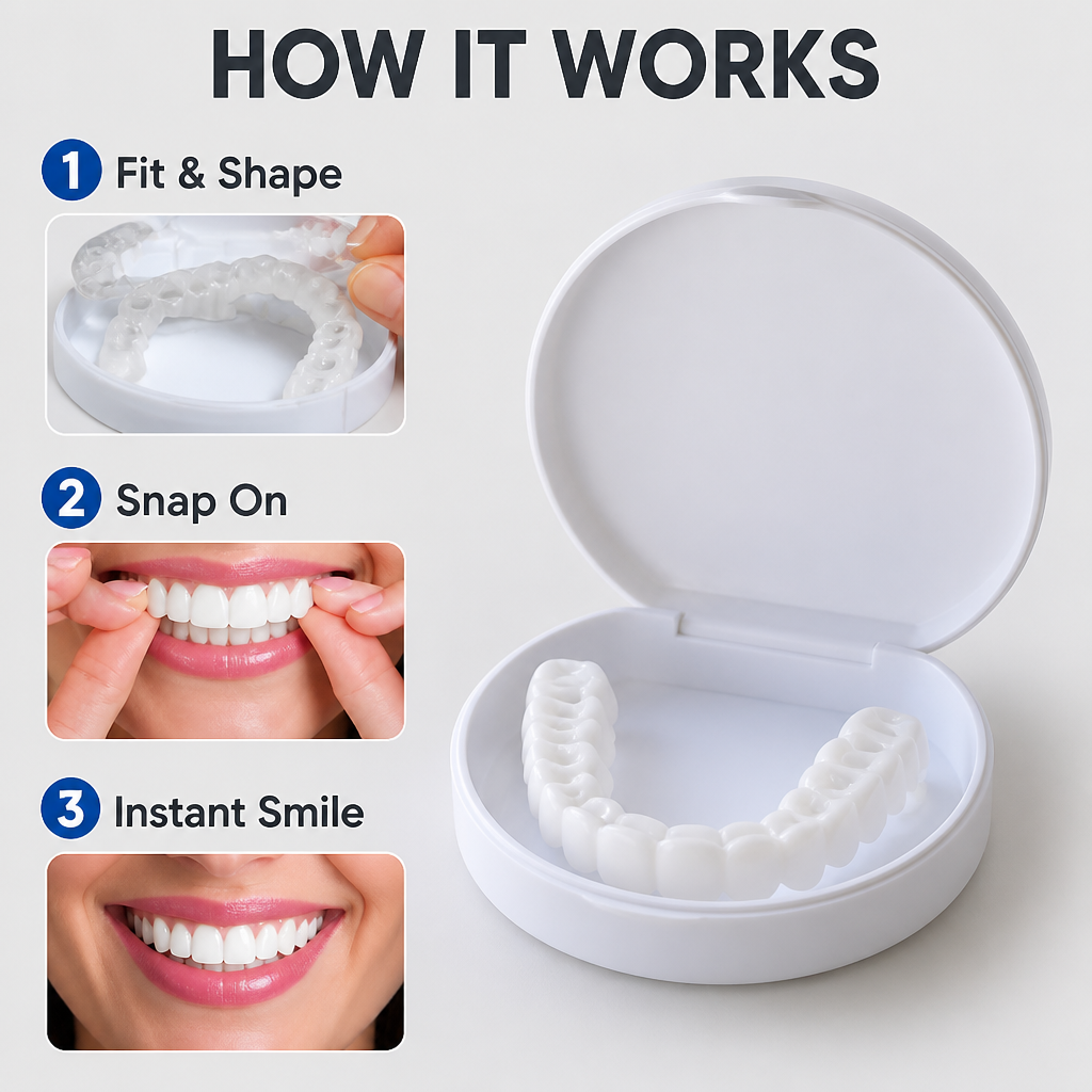 SmileEase™ — Débloquez instantanément un sourire parfait qui illumine chaque pièce