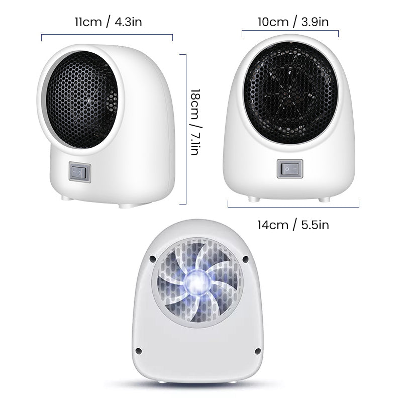 Mini Chauffage Électrique – Réchauffeur d'Air Compact pour Intérieur