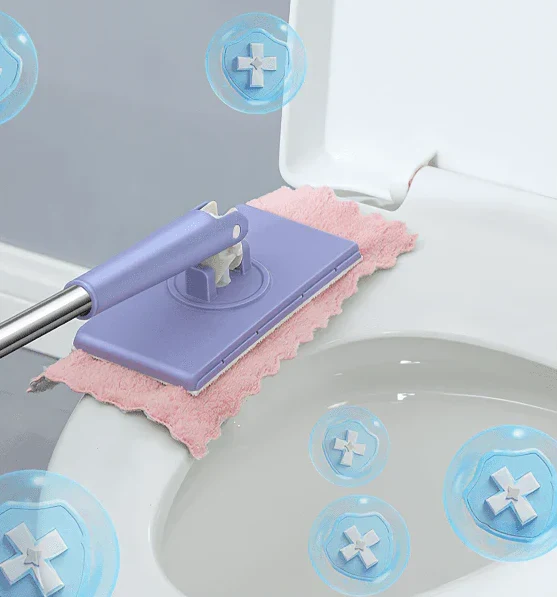 Cleaner Pro° ClampingMop : Balai à Serre Automatique à Séchage Rapide Pour Nettoyage Humide et Sec