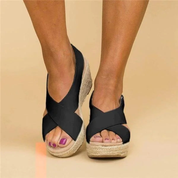 Espadrilles Orthopédiques à Talon Wedge Confortables - Clara
