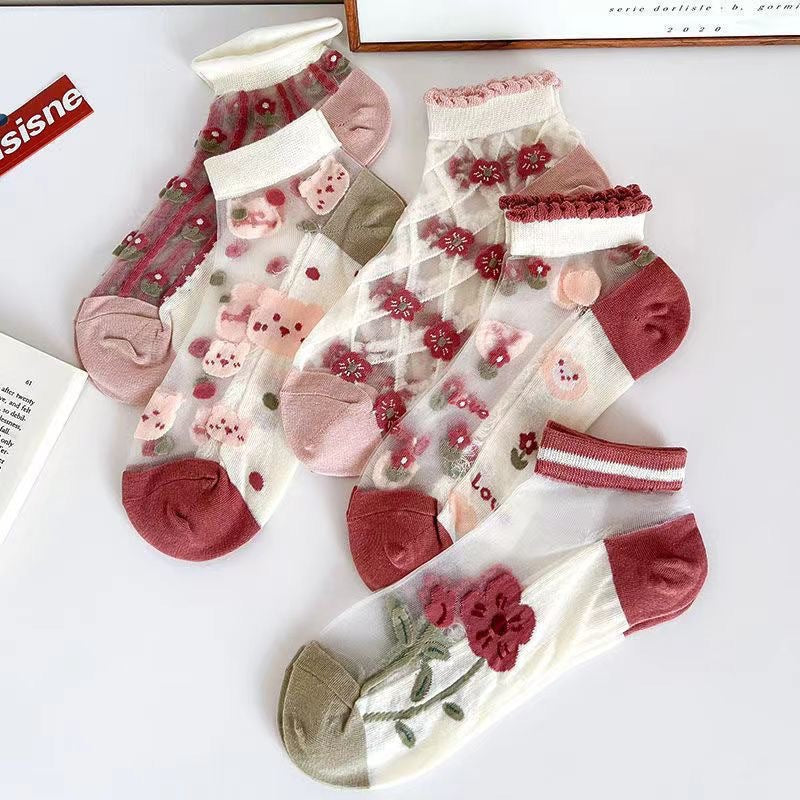 Chaussettes de Cheville en Maille Respirante