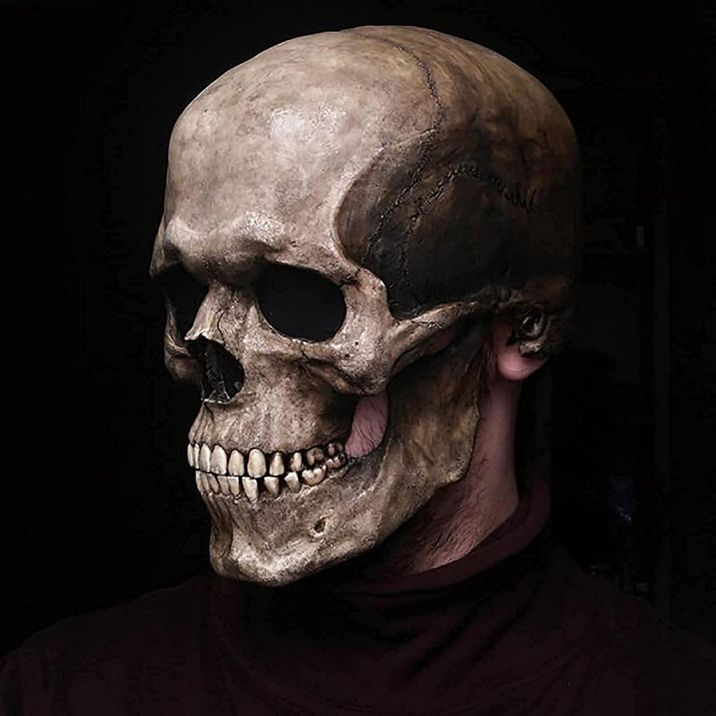 Masque Crâne DeathVeil™ — Hantez Chaque Pièce avec un Réalisme Inégalé et un Confort Toute la Nuit