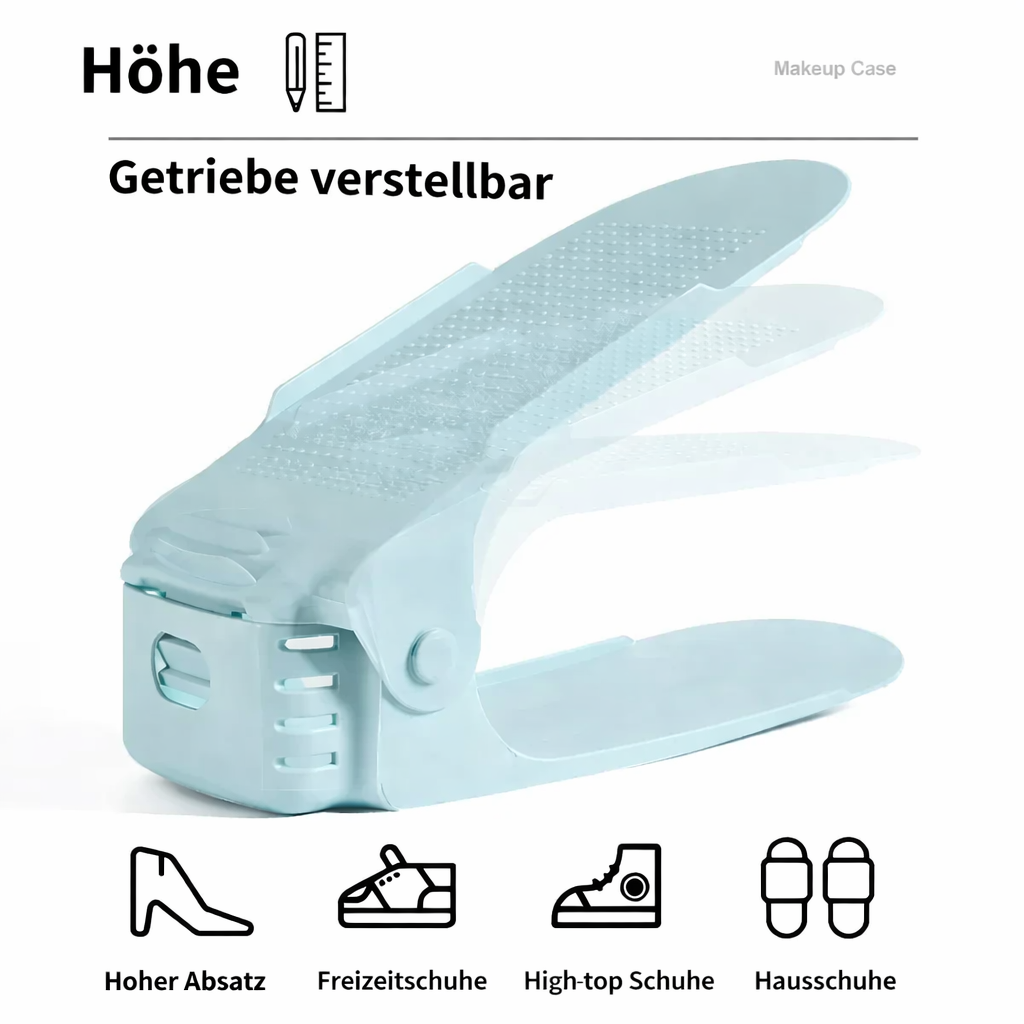 Organisateur de rangement pour chaussures | Design gain de place | Étagère à chaussures ajustable | ShoeMate