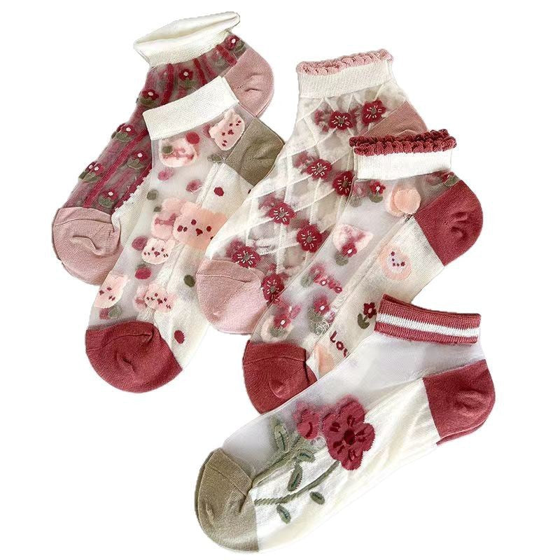 Chaussettes de Cheville en Maille Respirante