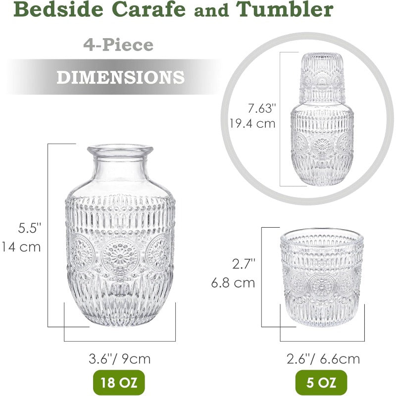 Ensemble de Carafes Vintage Embossées