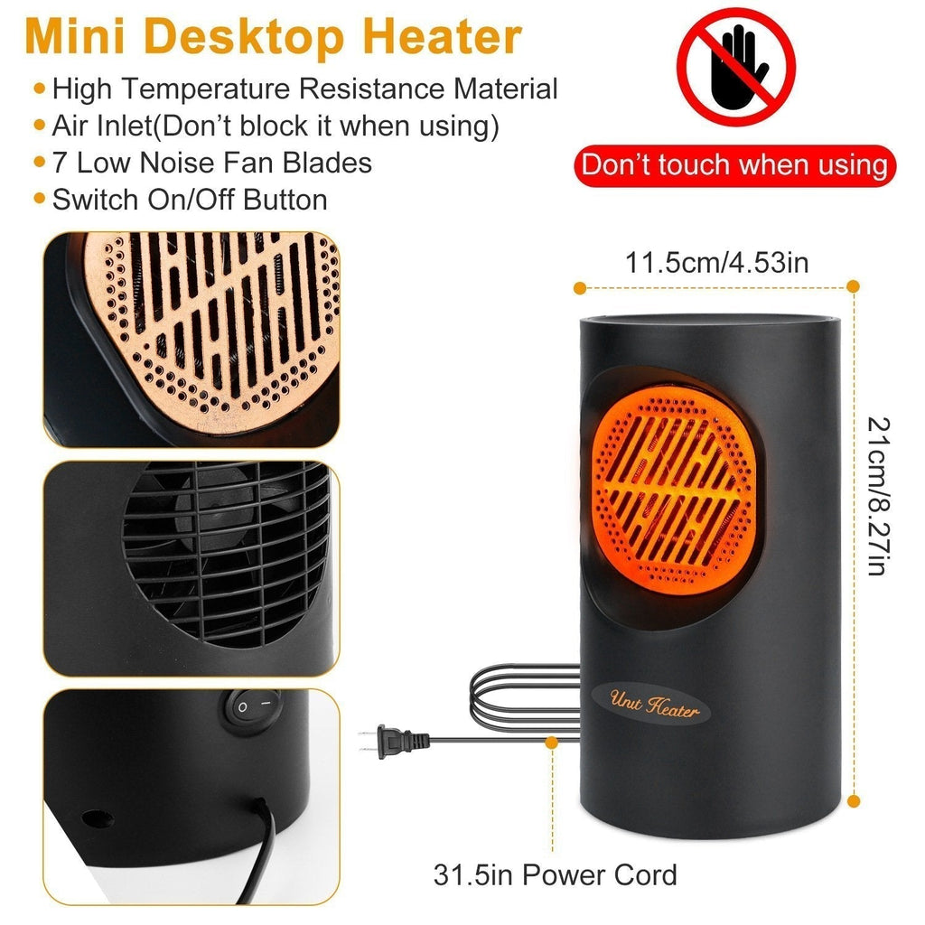 Mini Chauffage Électrique 300W – Chauffage Portable Compact