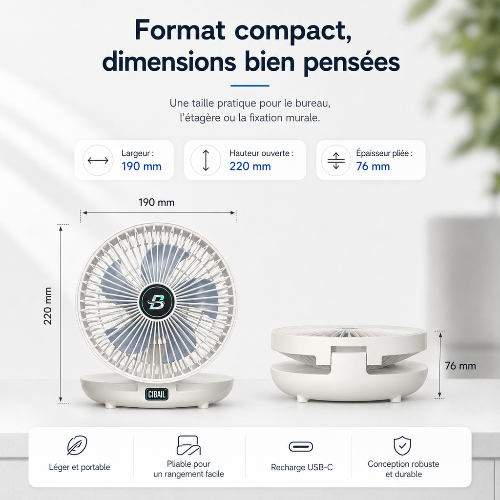 Ventilateur de Cuisine Domestique à Double Usage