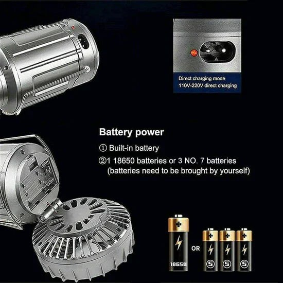 Lanternes de camping LED solaires portables 6 en 1